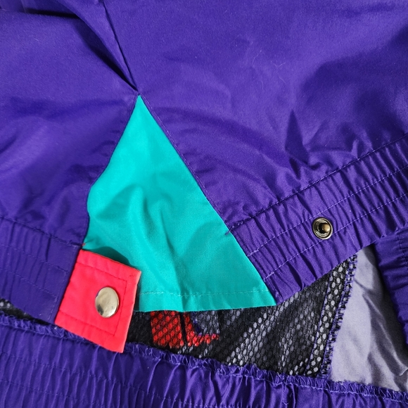 Woolrich Vintage 90s Colorblock Neon Windbreaker Sigmet Gear XL - Picture 5 of 9